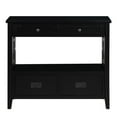 thumbnail image 5 of Resenkos 36'' Farmhouse Pine Wood Console Table Entry Sofa Table with 4 Drawers & 1 Storage Shelf for Entryway Living Room, Black, 5 of 15