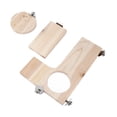 thumbnail image 1 of Plataforma de madera ANGGREK para hámster 3 Piezas Habilidades de Equilibrio, 1 of 7