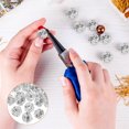 thumbnail image 4 of Shisuyan 90pcs Diy Jewelry Making Beads Spacer Beads Loose Beads Inlaid with Rhinestone, 4 of 8