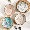 thumbnail image 6 of Small Serving Bowls Set 2PCS Ceramic Pasta Bowl Salad Bowl Irregular Porcelain Plate Dessert Fruit Tray, 6 of 7