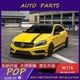 thumbnail image 4 of Apto para Mercedes Benz Clase A W176 A250a45 Borde de fibra de carbono modificado, faldón lateral del borde, rejilla del alerón trasero, parte delantera, 4 of 5