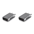 thumbnail image 2 of ZLight Type C to USB 3.0 Adapter Fast Charger Universal Alloy Multi-purpose High Efficient Card Reader Converter for Phone PC Gray 2Set, 2 of 6