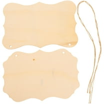 FRCOLOR Assorted Color DIY Wood Plaque for Decoration Made of Natural Wood Perfect for Home Shop Wedding Signs 2pcs