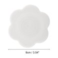 thumbnail image 4 of Unique Bargains 1 Pc Portable Silicone Facial Cleansing Brush Flower Shape 3.54"x3.54"x1.18" White, 4 of 7