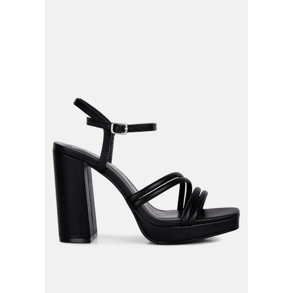 Whiskers High Heel Platform Strappy Sandals