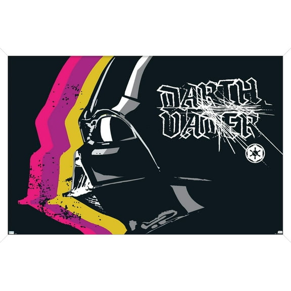 Star Wars: The Dark Side - Vader Helmet Wall Poster, 14.725" x 22.375" Framed