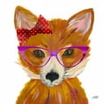 thumbnail image 2 of DeRice, Julie 20x20 White Modern Wood Framed Museum Art Print Titled - Very Foxy, 2 of 4