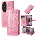 thumbnail image 1 of Funda Cartera FOXDOCK para OPPO Reno 10 , Flip PU con Relieve de Gatos y Perros, Tarjetero y Soporte, 1 of 6