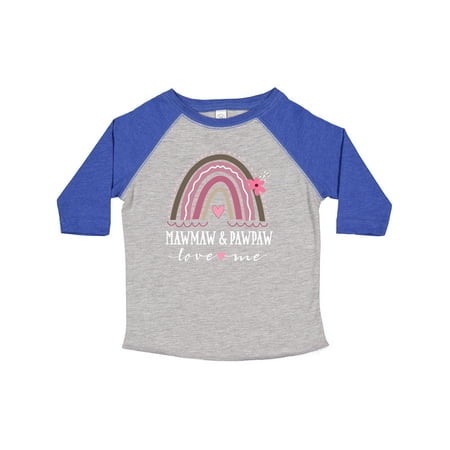 

Inktastic Mawmaw and Pawpaw Love Me Gift Toddler Toddler Girl T-Shirt