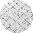 thumbnail image 1 of Ahgly Company Indoor Round Solid Gray Modern Area Rugs, 5' Round, 1 of 4