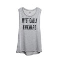 thumbnail image 1 of Thread Tank Mystically Awkward Women's Sleeveless Muscle Tank Top Sport Grey Small, 1 of 4