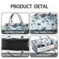 thumbnail image 4 of Large Capacity Tote Bag,Pioneer Flower Floral Print Pattern Handbag Fashion Luxury Tote Bag,15.7"x13"x 5.1" Inches,Laptop Compatible, 4 of 6