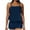 Navy, variant on WREESH Womens Tankini Swimsuit Two Piece Set Swimsuits Solid Swimwear Beachwear Beach Bathing Suit Blue
