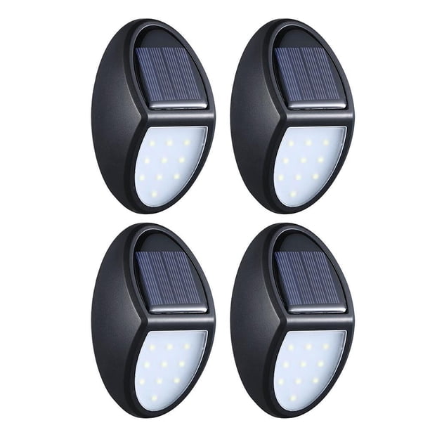 Pared De Luz Solar 10Led Ip65 Luz De Jardín Solar Al Aire Libre A Prueba De Agua Para Patio Patio Lámpara Solar Led Vogacara HA042446-02