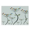 thumbnail image 1 of Garden Cutting Board, Colorful Dandelions Stems Buds Leaves Bedding Plants Wildlife Meadow Cottage Theme, Decorative Tempered Glass Cutting and Serving Board, Small Size, Multicolor, by Ambesonne, 1 of 1