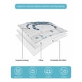 thumbnail image 5 of Quilts Twin Size Bedding Set, Blue Crab Coastal Lightweight Quilted Comforter, Beach Starfish Nautical Coral Retro Soft Reversible Bedspread Coverlet with Pillow Covers for All Season, 68" x 86", 5 of 7