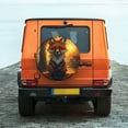 thumbnail image 6 of Goofa Sunset Maple Tree Fox Pattern Universal Tire Cover for Jeep, SUV, Truck, and Trailer – Waterproof, UV-Resistant,Easy to Install, Fits 14"-17" Tires-17 inch, 6 of 6
