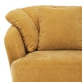 thumbnail image 2 of Dycanpo Swivel Accent Chair , 360 Degree Round Swivel Barrel Chair with Pillow , Soft Padded Barrel Armchair for Living Room , Yellow, 2 of 10