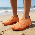 thumbnail image 5 of LTTVQM Water Shoes for Women Barefoot Packable Camo Graphic Quick Dry Beach Swim Aqua Socks for Surf Yoga Pool Slip on Sports Lightweight Shoes Orange 36(US-5.5), 5 of 5