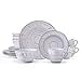 thumbnail image 3 of Pfaltzgraff Treillis Lodge Ensemble de Vaisselle 16 Pcs, Service pour 4, Blanc, 3 of 4
