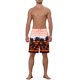 thumbnail image 2 of Pantalones cortos de playa impresos con bloques de color de INSPIRE CHIC para hombres 36 Naranja, 2 of 5