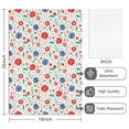 thumbnail image 2 of 2 Pcs Pioneer Flower Floral Print Pattern Kitchen Towels, Funny Microfiber Dish Towel Set, 18" X 26" Tea Towels, 2 of 6