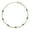 Gold-Emerald Green, variant on Jewelry 14K Gold Plated Sterling Silver Curb Chain Anklet for Women with Baguette CZ Stones, Womens Ankle Bracelets