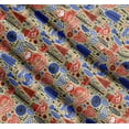 thumbnail image 3 of Soimoi Beige Cotton Cambric Fabric Tree & Fox Folk Art Decor Fabric Printed Yard 42 Inch Wide, 3 of 7