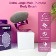 Westmore Beauty Blend & Blur Body Kabuki Self Tanner Brush, Oversized Body Blending Brush for Self Tanning, Makeup & Contour Application – 4.3 Inch Dense Oval Kabuki Head for Even Coverage