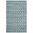 thumbnail image 5 of SAFAVIEH Montauk Jefferson Geometric Quatrefoils Cotton Area Rug, Turquoise/Multi, 6' x 6' Round, 5 of 9