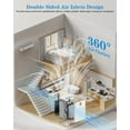 thumbnail image 6 of Air Purifier for Large Rooms up to 2400 Sq.ft,Smart WIFi HEPA Air Purifiers with and Washable Pre-Filter for Wildfire,Pollen, Dust, Pet Fur & Odor, AP407, White+Gray, 6 of 10