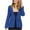 Blue, variant on Womens Blazers Suit Elegant Black Jacket Blazers Notched Lapel Workwear Classic Formal Long Sleeve Suits Open Front Cardigan Casual Work Office Cropped Blazer Jackets for Ladies