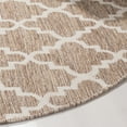 thumbnail image 3 of SAFAVIEH Montauk Crispian Geometric Cotton Area Rug, Beige/Ivory, 6' x 6' Round, 3 of 8