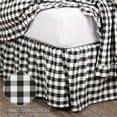 thumbnail image 5 of VHC Brands Farmhouse Annie Buffalo Check White Bed Skirt, King 78x80x16, Grey, 5 of 7