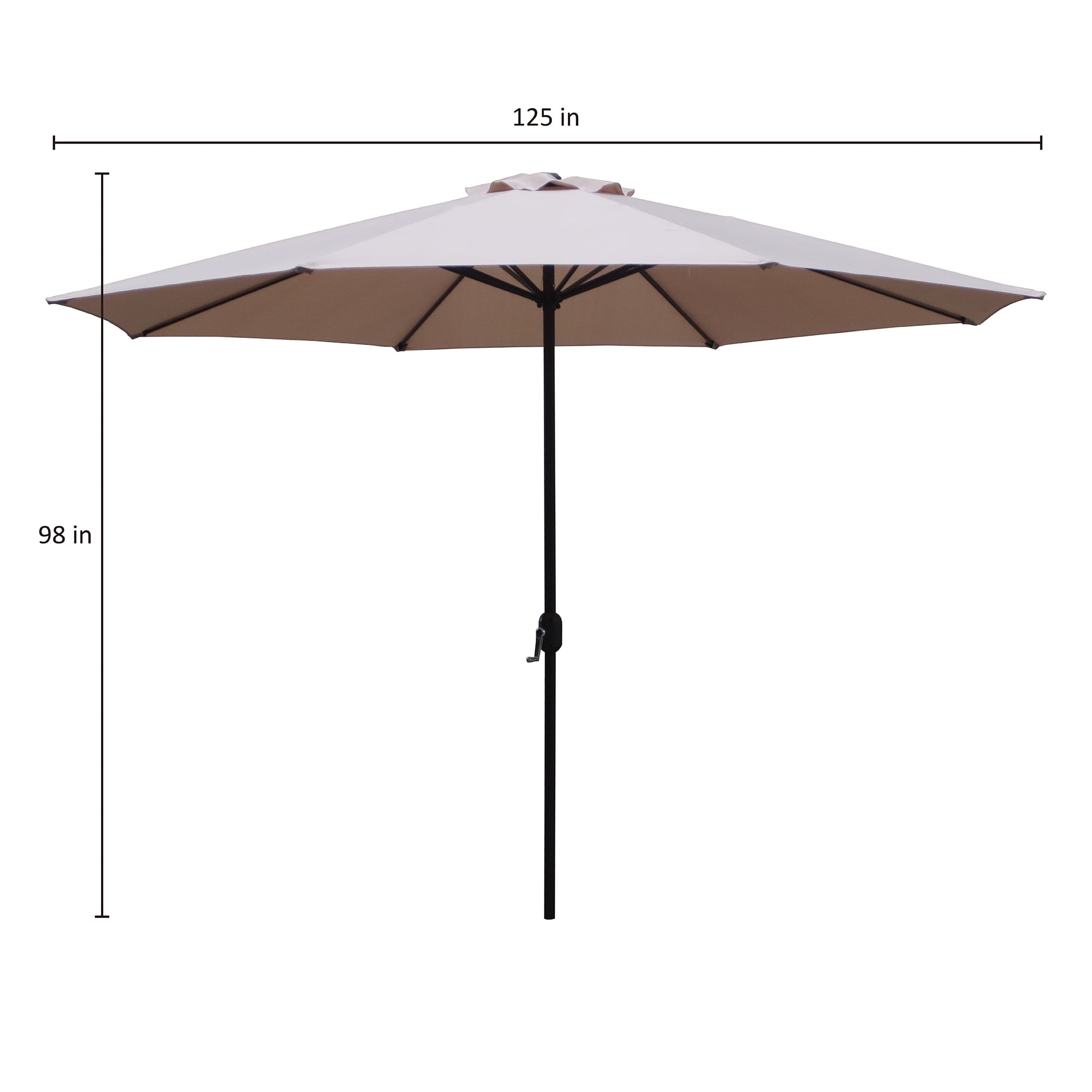 Abble 11FT Outdoor Patio Umbrella with Crank Handle, Market Umbrella with 8 Sturdy Umbrella Ribs, Waterproof for Garden Deck Backyard Pool, Navy - Walmart.com Abble 11FT Outdoor Patio Umbrella with Crank Handle, Market Umbrella with 8 Sturdy Umbrella Ribs, Waterproof for Garden Deck Backyard Pool, Navy - Walmart.com