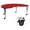 Red, variant on Flash Furniture Mobile 48''W x 72''L Kidney Yellow HP Laminate Activity Table - Height Adjustable Short Legs