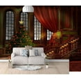thumbnail image 1 of HSHDLDF 3D Wall Mural Poster Large Sticker Wallpaper Christmas Tree Wall Peel And Stick Removable Wall Decor Print Picture Image Design For Bedroom Living Room Office Hotel 140(W)x, 1 of 4
