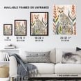 thumbnail image 3 of Artery8 Savannah Cat Lover Boho Botanical Pet Portrait Living Room Extra Large XL Wall Art Poster Print, 3 of 3