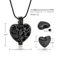 thumbnail image 2 of Hollow Heart Urn Necklace for Ashes - Memorial Cremation Jewelry for Ashes Heart Urn Locket for Ashes Stainless Steel Urns Pendant Keepsake Jewelry, 2 of 8