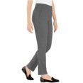thumbnail image 2 of Hilary Radley Women's Pull On Tummy Control Pants, Black Off White, Small, 2 of 3