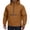 Ginger_#04, variant on Rain Jacket Men Quarter Zip Pullover Waterproof Lightweight Windbreaker Hooded Raincoat for Outdoor Hiking Running,Brown 2XL