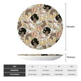 thumbnail image 2 of Kdxio Groovy Disco Bone China Decorative Plate Ceramic Decorative Plate for Home Office Wall Stand Decorative Plates for Home Bedroom-6in, 2 of 6