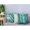 thumbnail image 2 of Geometric Teal Couch Throw Pillow Covers 18x18 Set of 4, Large Light Green and Decorative Sofa Accent Pillow Cover Cushions Case for Living Room Chair Bed Outdoor Home Decoration Pillow, 2 of 6
