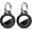 A4-Black+Black, variant on 1|2|4 Pack for Airtag Holder Case with Keychain, Shockproof GPS Cover Anti-Scratch Key Chain for Air Tags, for Airtag Accessories for GPS Item Tracker Cases for Bags, Luggages, Black