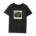 thumbnail image 3 of Camiseta para Mujer Traje de Verano Camiseta básica para Mujer para Mochilero Caminar Mujer Negro, 3 of 7