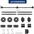 thumbnail image 2 of NearMoon Industrial Pipe Towel Bar, Heavy Duty Bathroom Hardware Towel Holder Accessory, Wall Mounted DIY Rustic Iron Bathroom Towel Rack Holder (60 Inch, Black), 2 of 6
