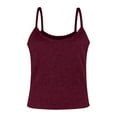 thumbnail image 5 of Wuxian Tank Tops for Women 2025 Spaghetti Strap Scoop Neck Sleeveless Casual Workout Cami Slim Fitted Basic Shirts, 5 of 5