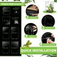 thumbnail image 4 of YESGIRL Jumping Spider Enclosure Accessories,4.8"x4.8"x7.9" Acrylic Clear Reptile Terrarium for Spiders, Mantises, Tarantulas & Frogs, 4 of 7