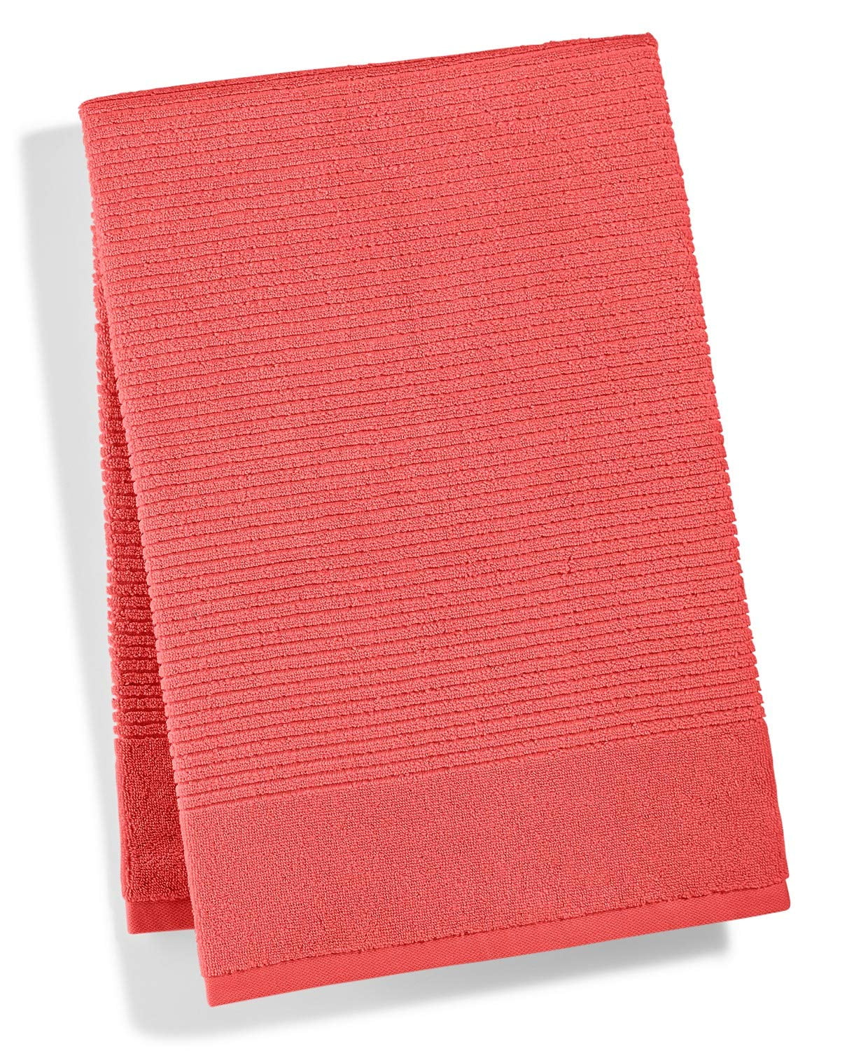 Martha Stewart Collection Bath Towel, Quick Dry Bath Towel Coral, Pink 27" X 52"
