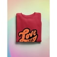 thumbnail image 3 of Love For All Colorful Banner Sweatshirt Women -Smartprints Designs, Female x-Large, 3 of 4